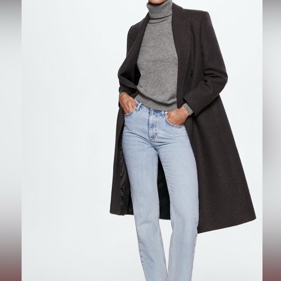 Mango houndstooth wool coat - Picture 4 of 4